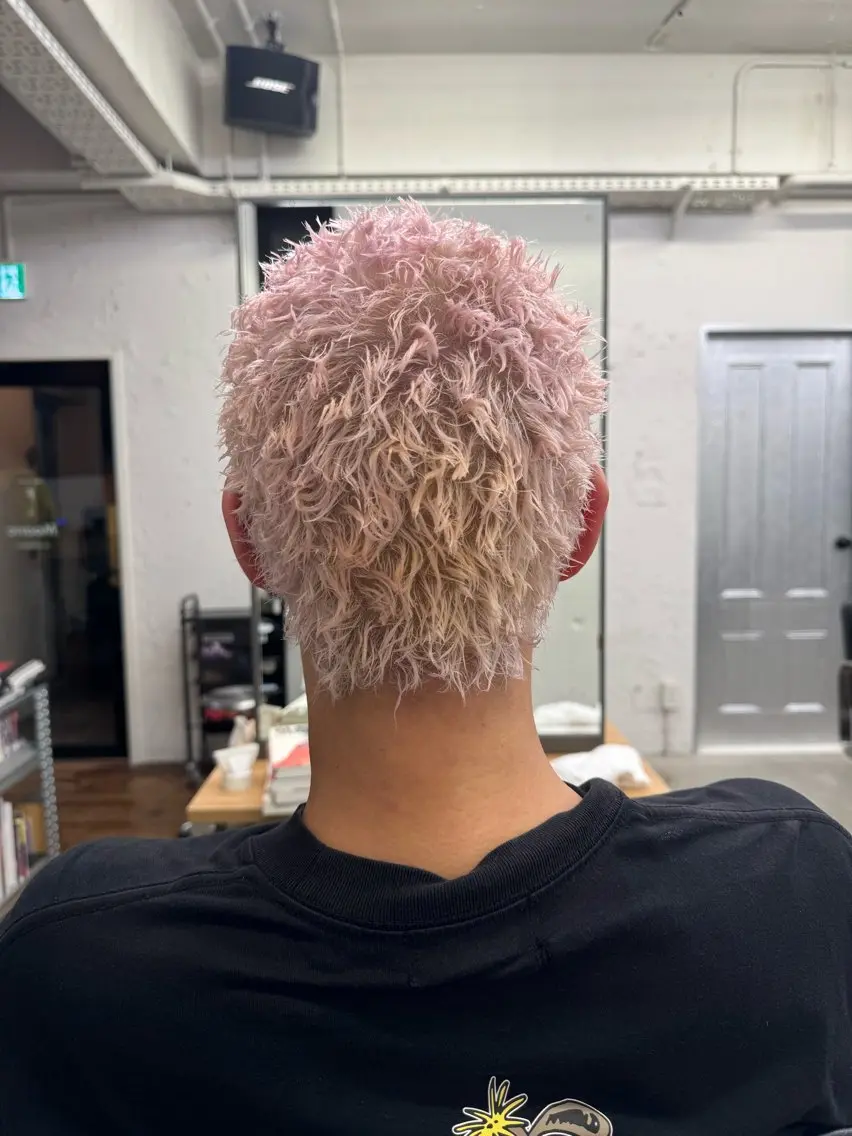 ショート カラー パーマ メンズ メンズパーマ カット ヘアカラー パーマ 💈メンズ特化💈 TASUKUのヘアスタイル