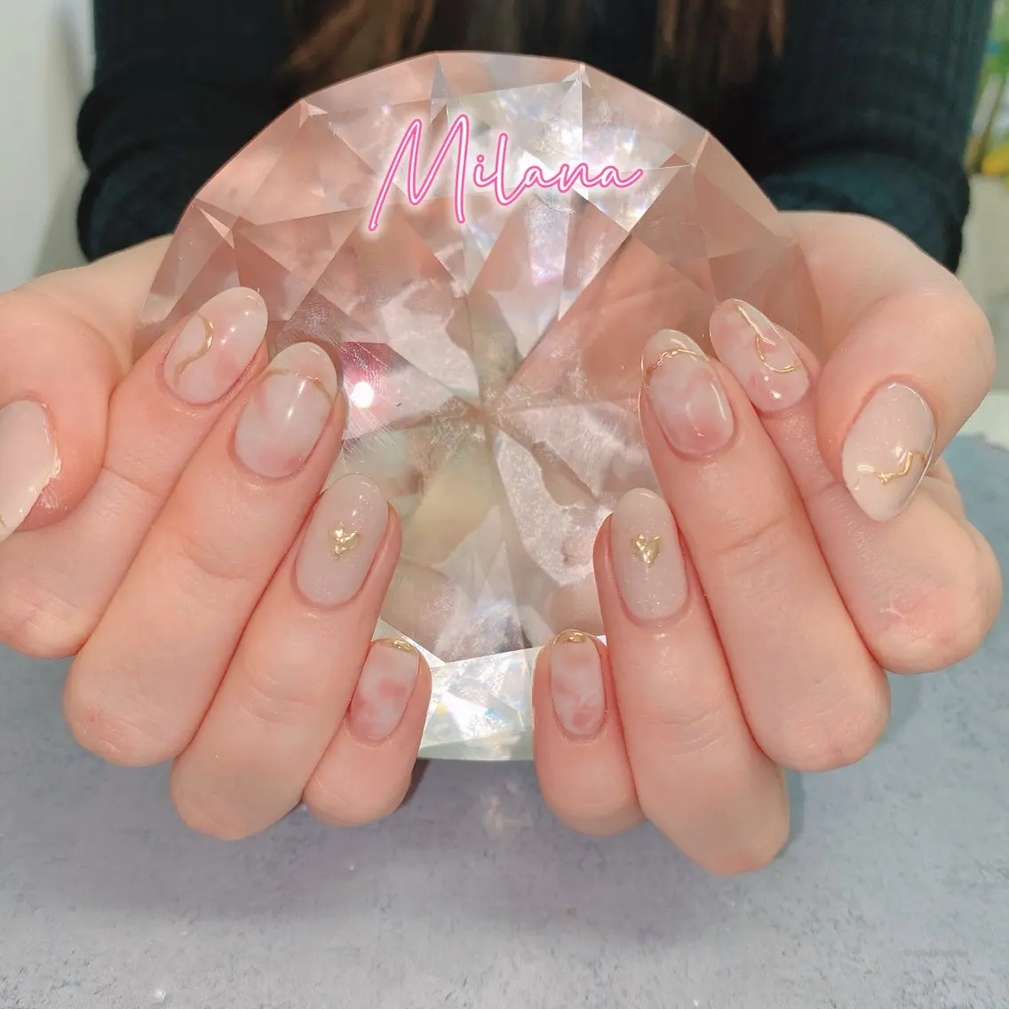 ネイル ニュアンスネイル ハンドネイル Milana （研修生メニュー）のネイルデザイン