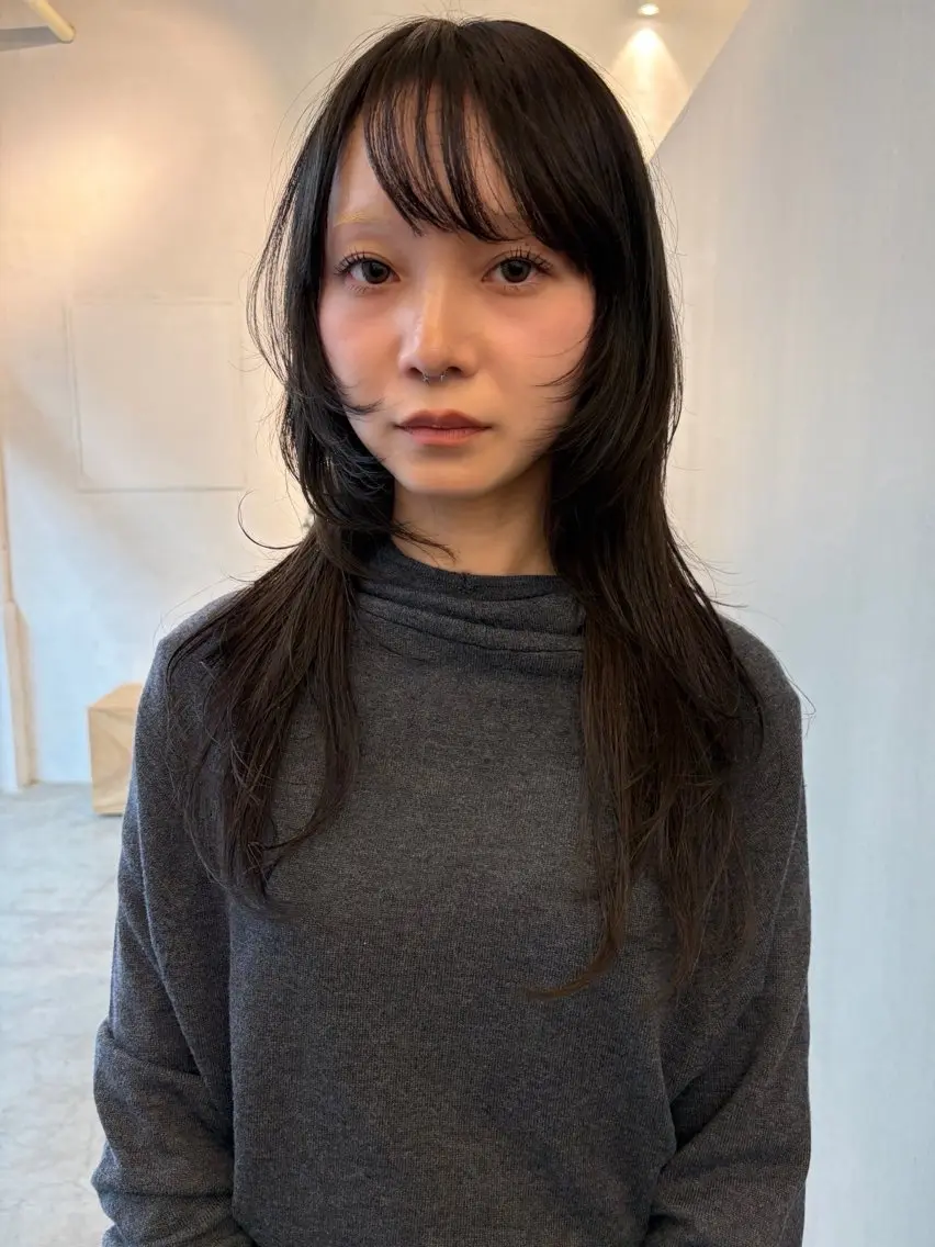 ロング カラー ヘアカラー トリートメント ヘッドスパ ヘアセット 田中 瑠愛のヘアスタイル