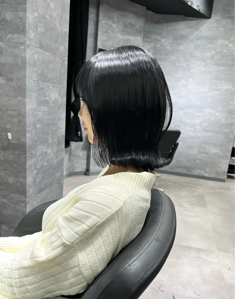 【✨ミニモ限定✨】就活や実習がある方にオススメ透明感暗髪カラー＋nanoケアトリートメント¥6000→¥5000の写真