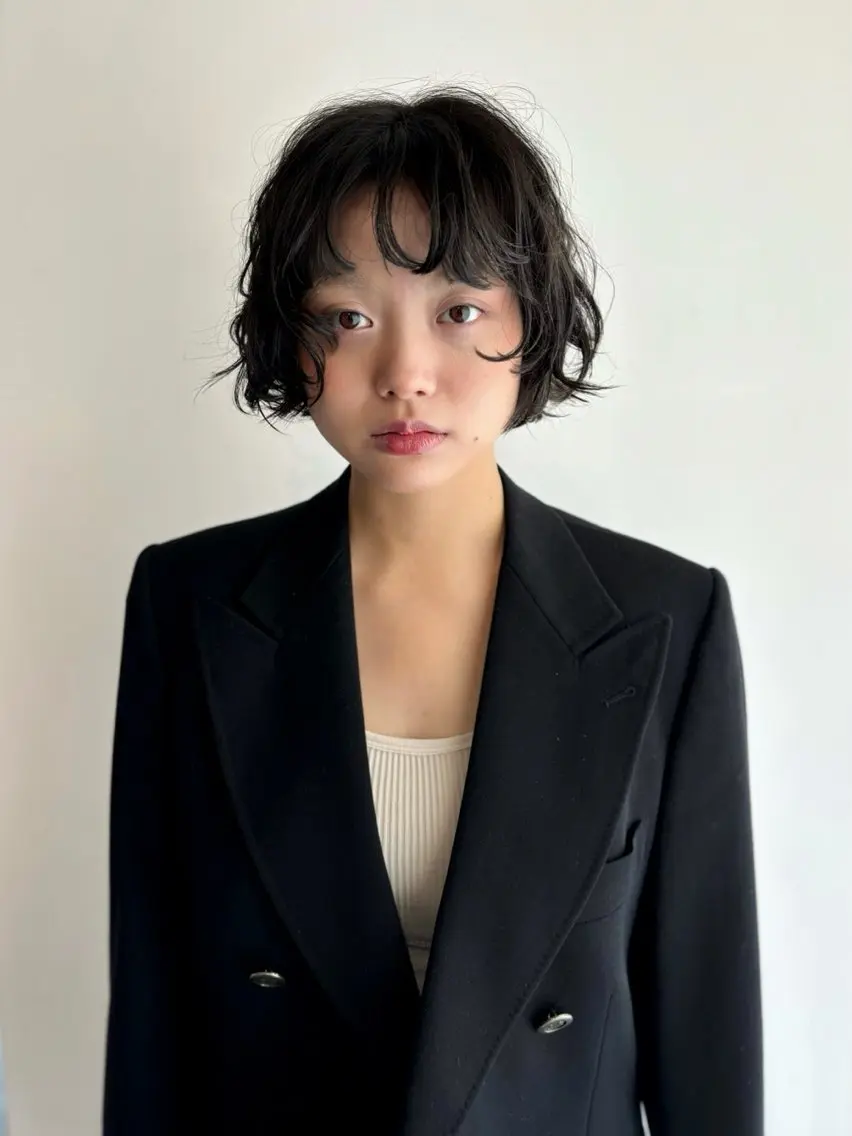 ショート パーマ ボブ カット パーマ トリートメント 似合わせカット/ パーマ/藤田和樹のヘアスタイル