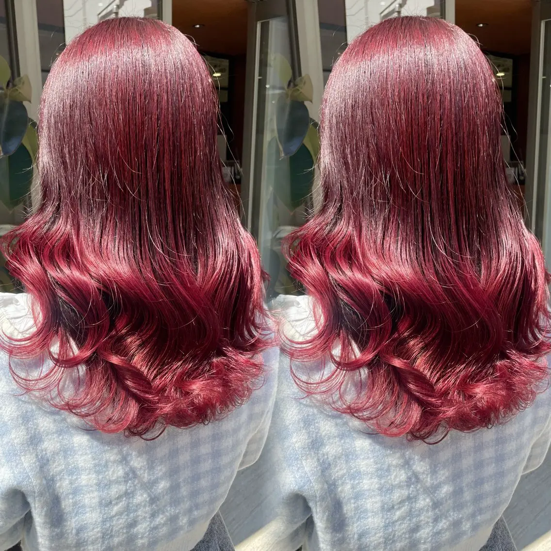 ロング カラー カット ヘアカラー トリートメント ブリーチなしカラー kana🐱のヘアスタイル