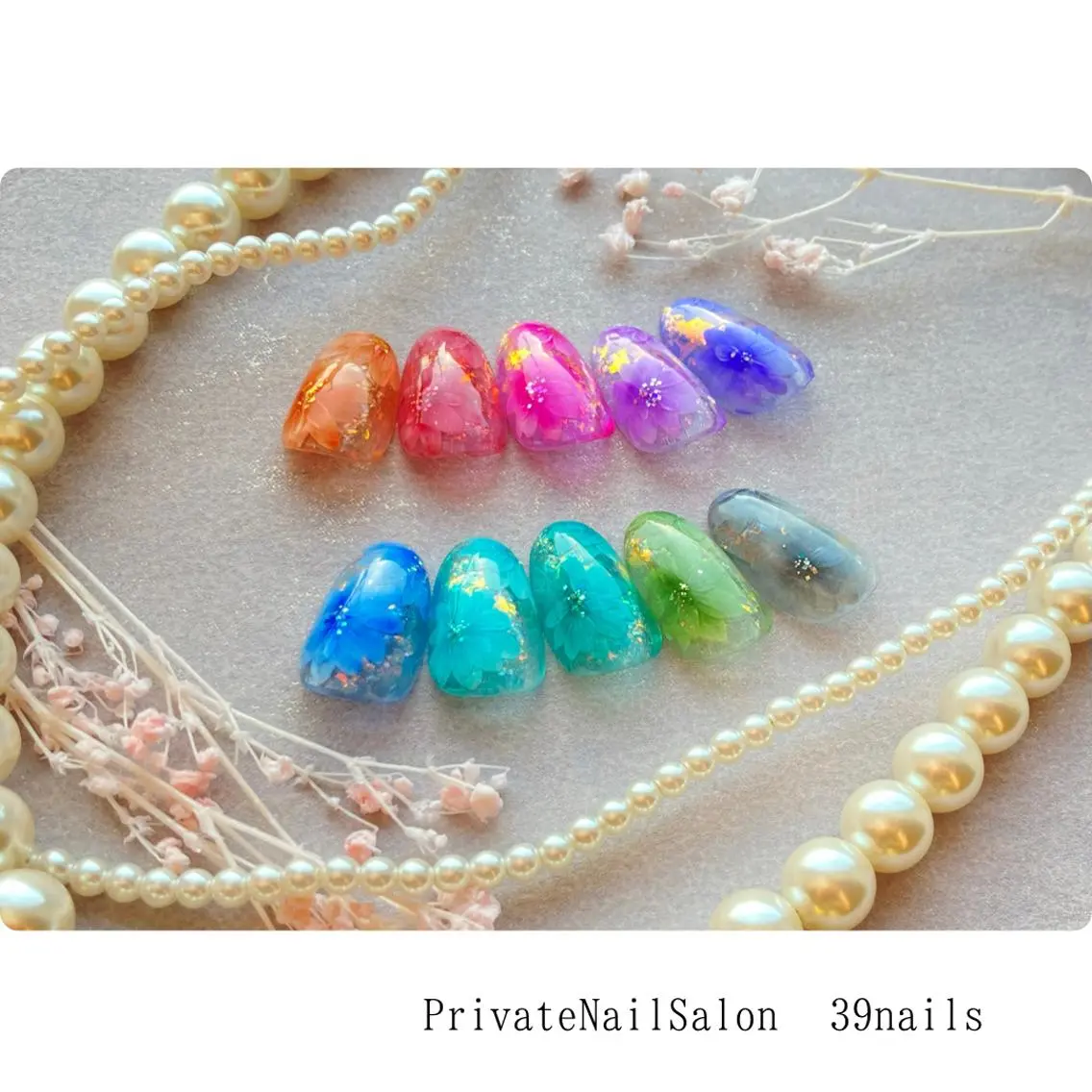 ネイル フラワーネイル 39-nails EharaMikuのネイルデザイン