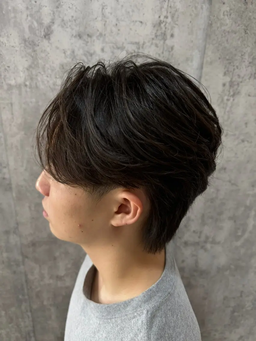 メンズ 髪質改善×白髪ぼかし 美容師✂️武澤龍賀のヘアスタイル