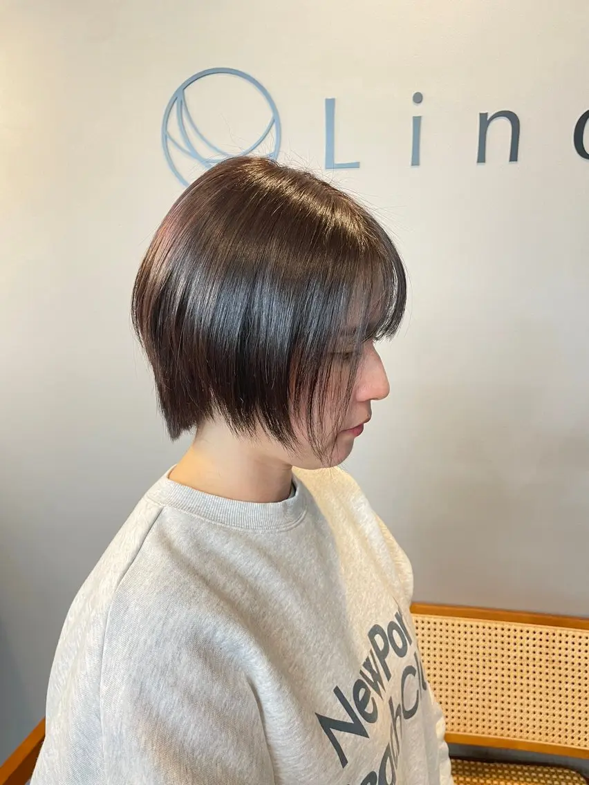 ショート カラー アッシュ アッシュブラウン ブラウンカラー 森田 亜海のヘアスタイル