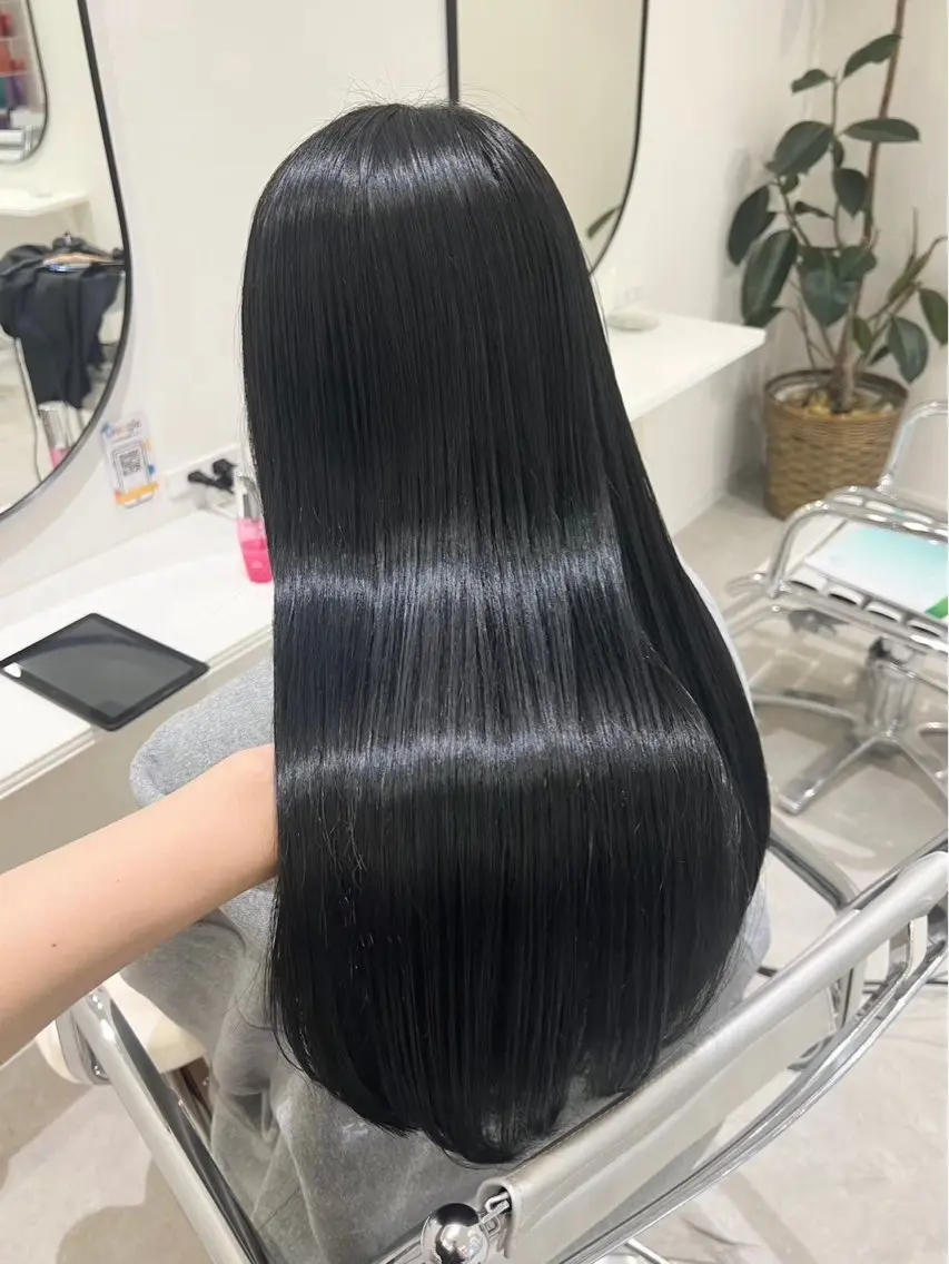 ロング くせ毛 似合わせカット 縮毛矯正 トリートメント カット 縮毛矯正 トリートメント 🎀 ヒヨリ🎀のヘアスタイル