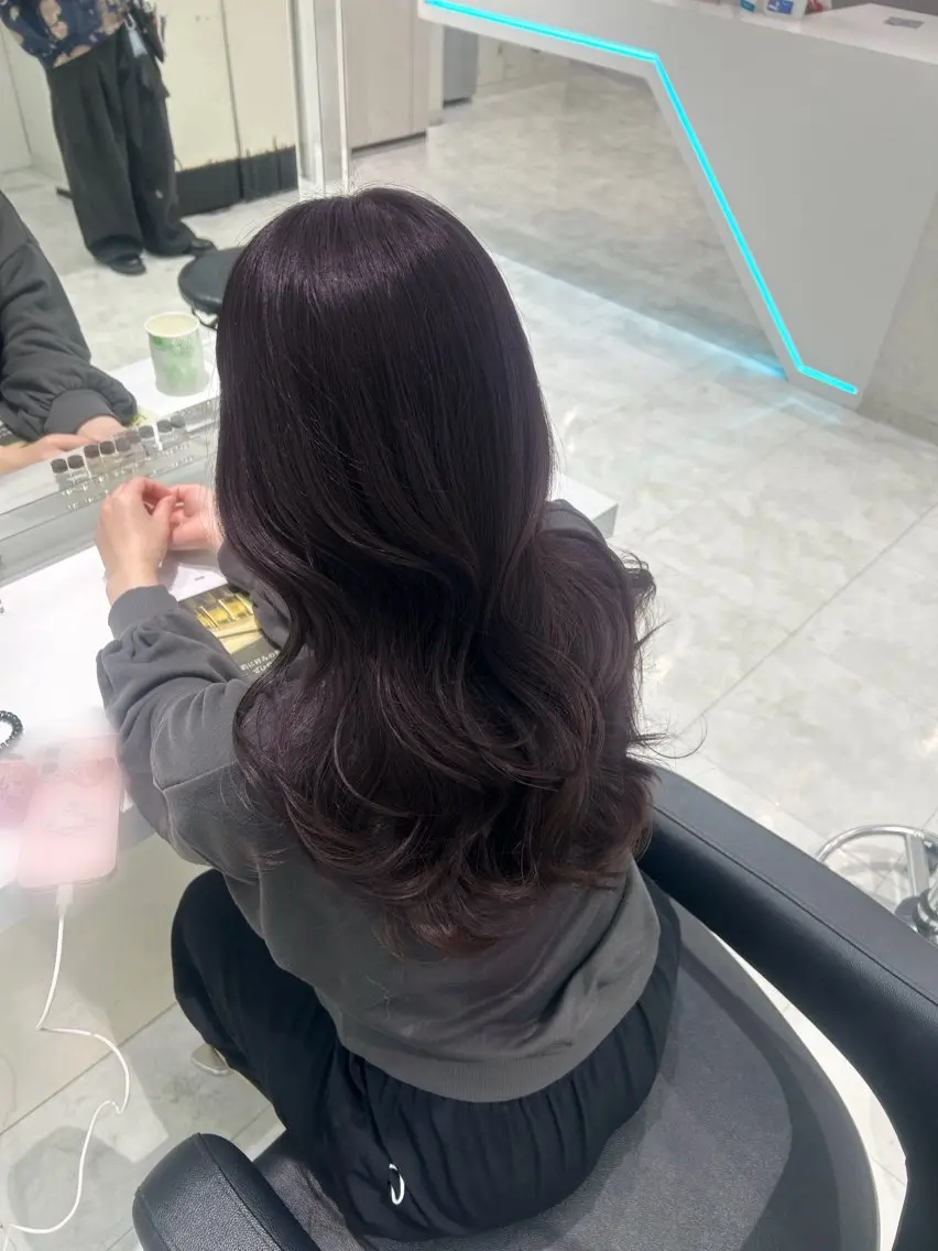 ロング カラー ヘアカラー 💗ブリーチなし暖色 kotono💗のヘアスタイル