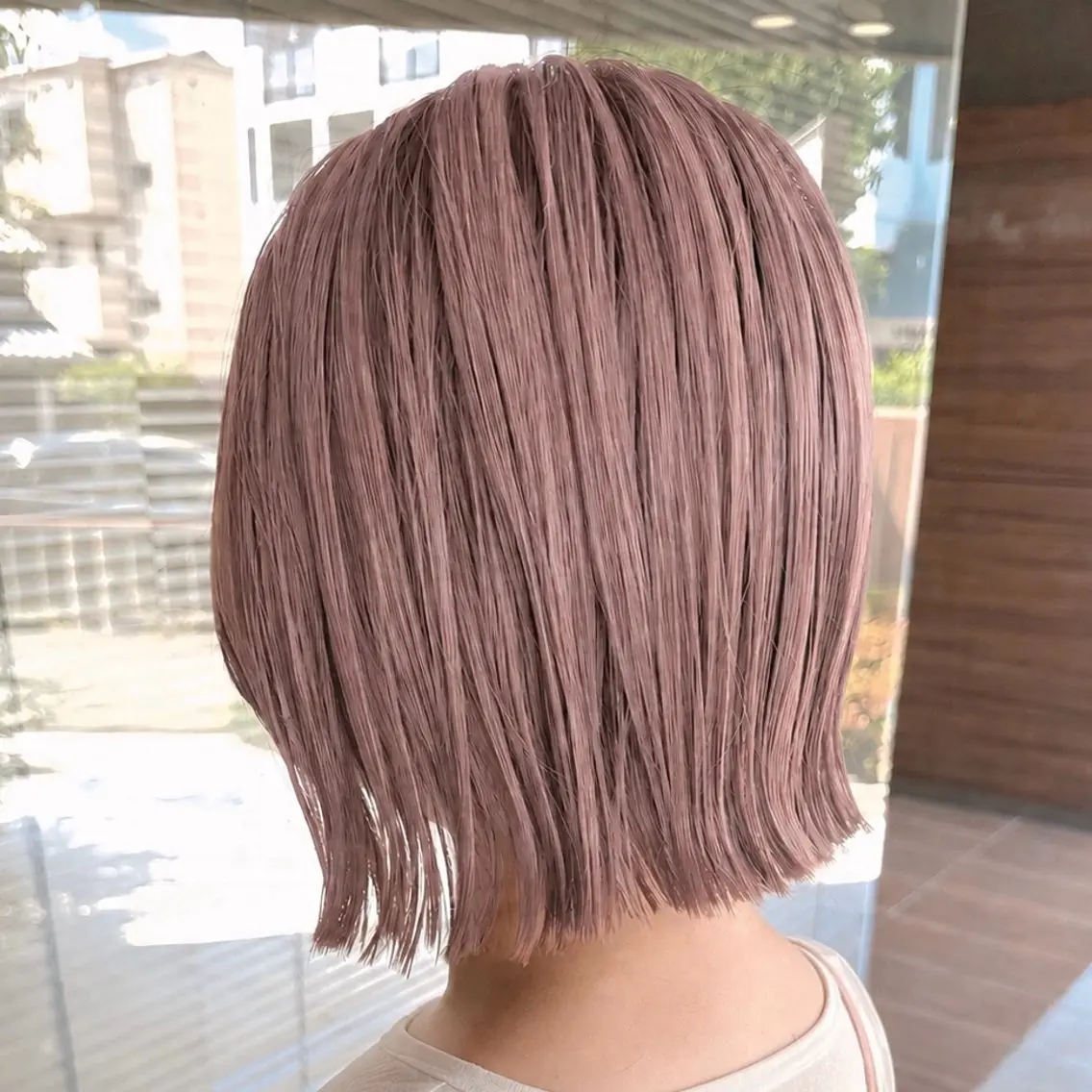 ミディアム カラー カット ヘアカラー 🍎暖色🍊/ボブ/ ケアブリーチ/あいらのヘアスタイル