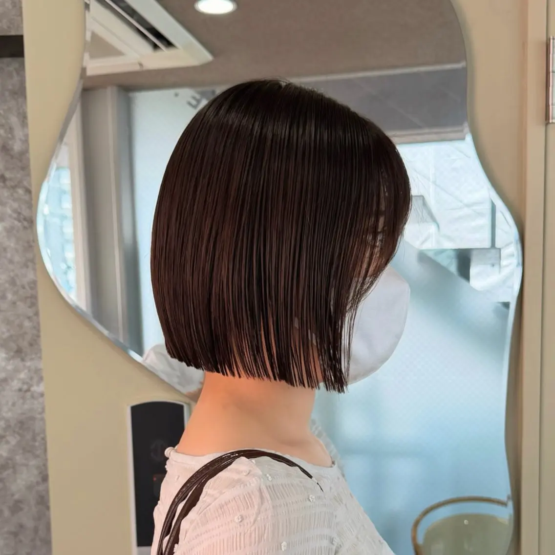 ショート 縮毛矯正 カット 縮毛矯正 堀合駿輔/パーマ/ 波巻き/縮毛/ボブのヘアスタイル
