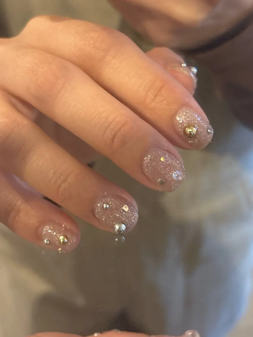 ネイル フラッシュネイル キラキラネイル private HUE.kのネイルデザイン
