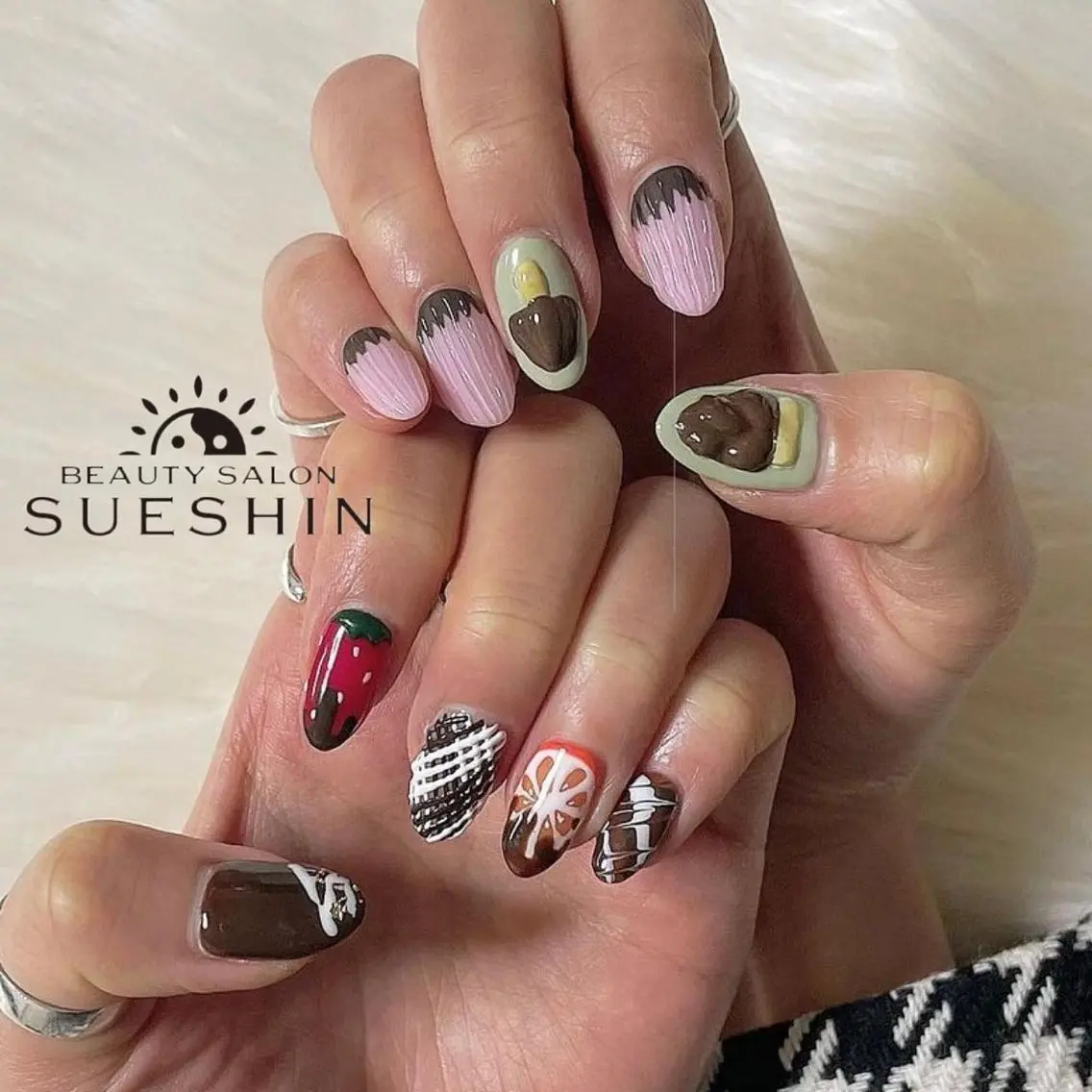 セミロング ネイル S ueshinのネイルデザイン
