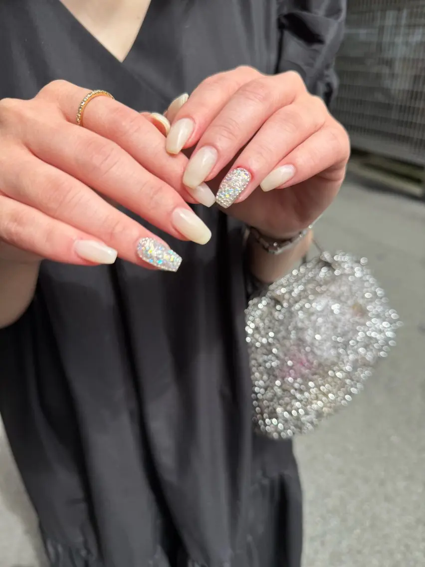 ネイル フラッシュネイル フラッシュマグ フットネイル フレンチネイル 韓国ネイル ハンドネイル SAKU nail 作島茜のネイルデザイン