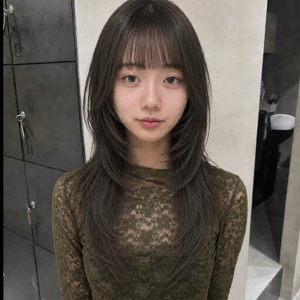 ロング カット ヘアカラー 🌟kyoka 艶髪ハッシュカットのヘアスタイル