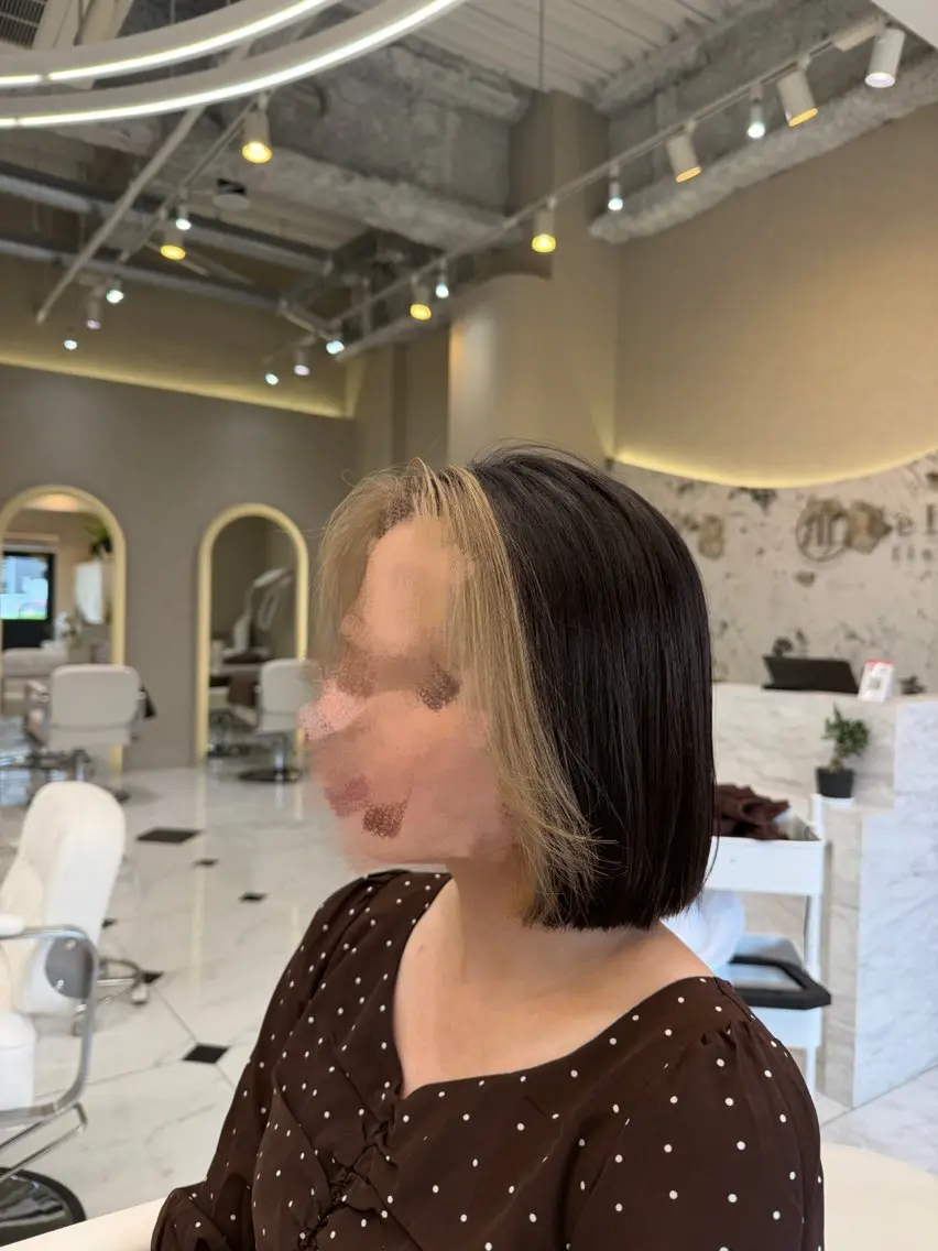 ミディアム ボブ 古賀 颯磨のヘアスタイル