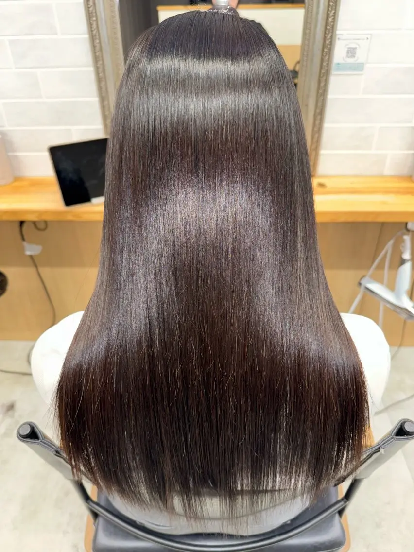 ロング 縮毛矯正 トリートメント 縮毛矯正/髪質改善 インナーカラーせいぎのヘアスタイル