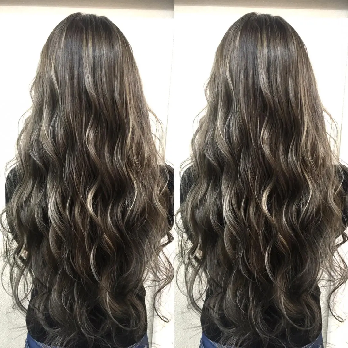 ロング カラー ベージュカラー ハイライトカラー 3Dハイライト ハイライト ヘアカラー トリートメント 井上 一平のヘアスタイル