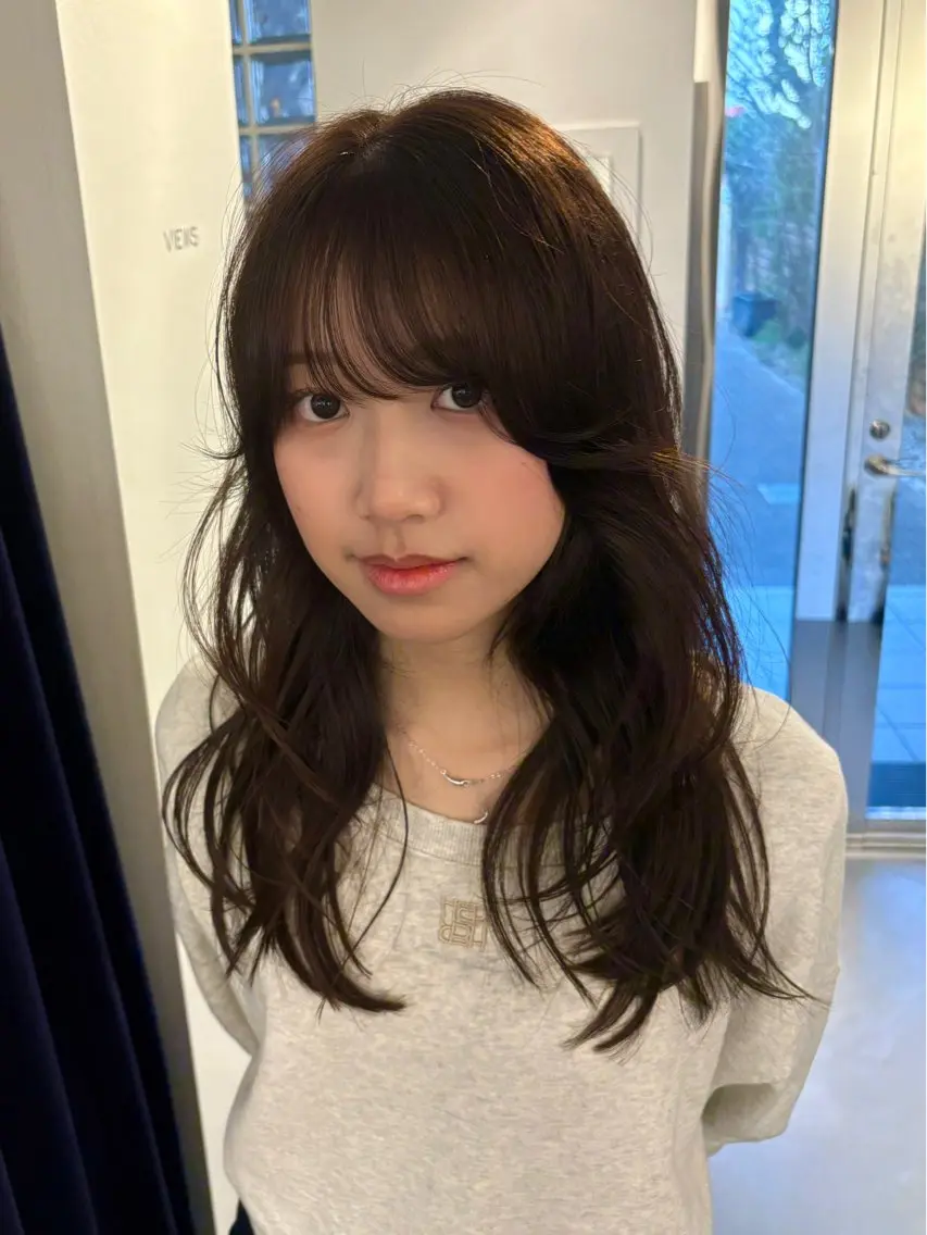 ロング カラー カット ヘアカラー 村田 りょうやのヘアスタイル