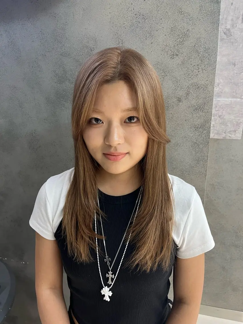 セミロング ヘアカラー トリートメント 渋谷メンズ美容師 vain はるのヘアスタイル