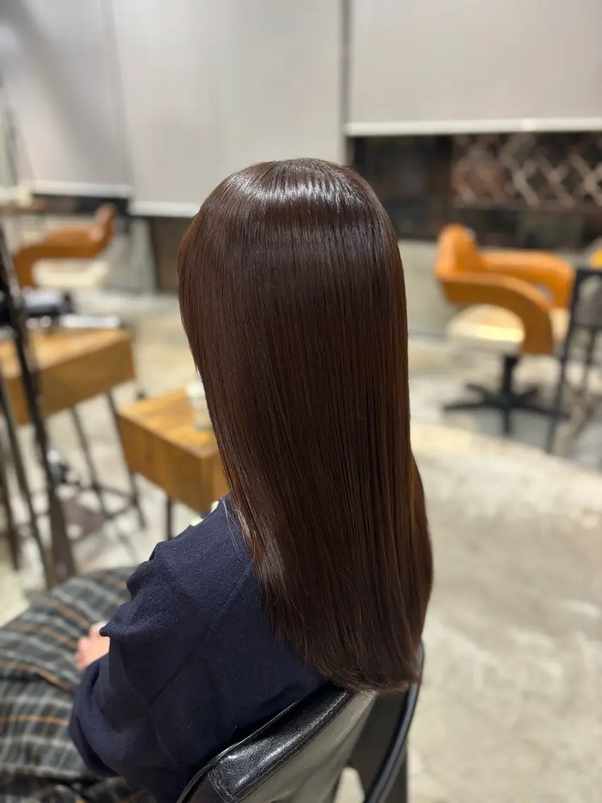 セミロング ヘアカラー トリートメント 🌺柔らか透明感 カラー🌊MAMIのヘアスタイル