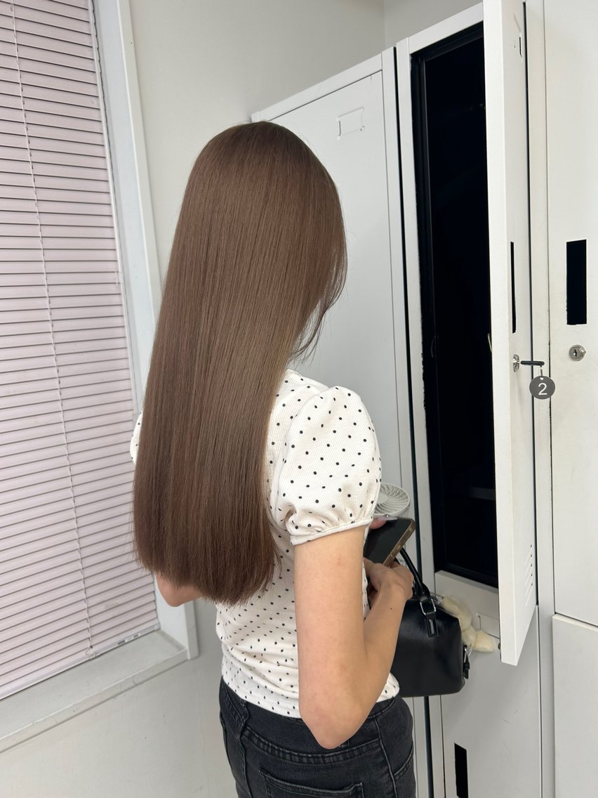 ロング カラー ベージュカラー ブリーチ ブラウンカラー 透明感カラー ダブルカラー カット ヘアカラー 💍モテる艶髪 透明感カラー💖のヘアスタイル