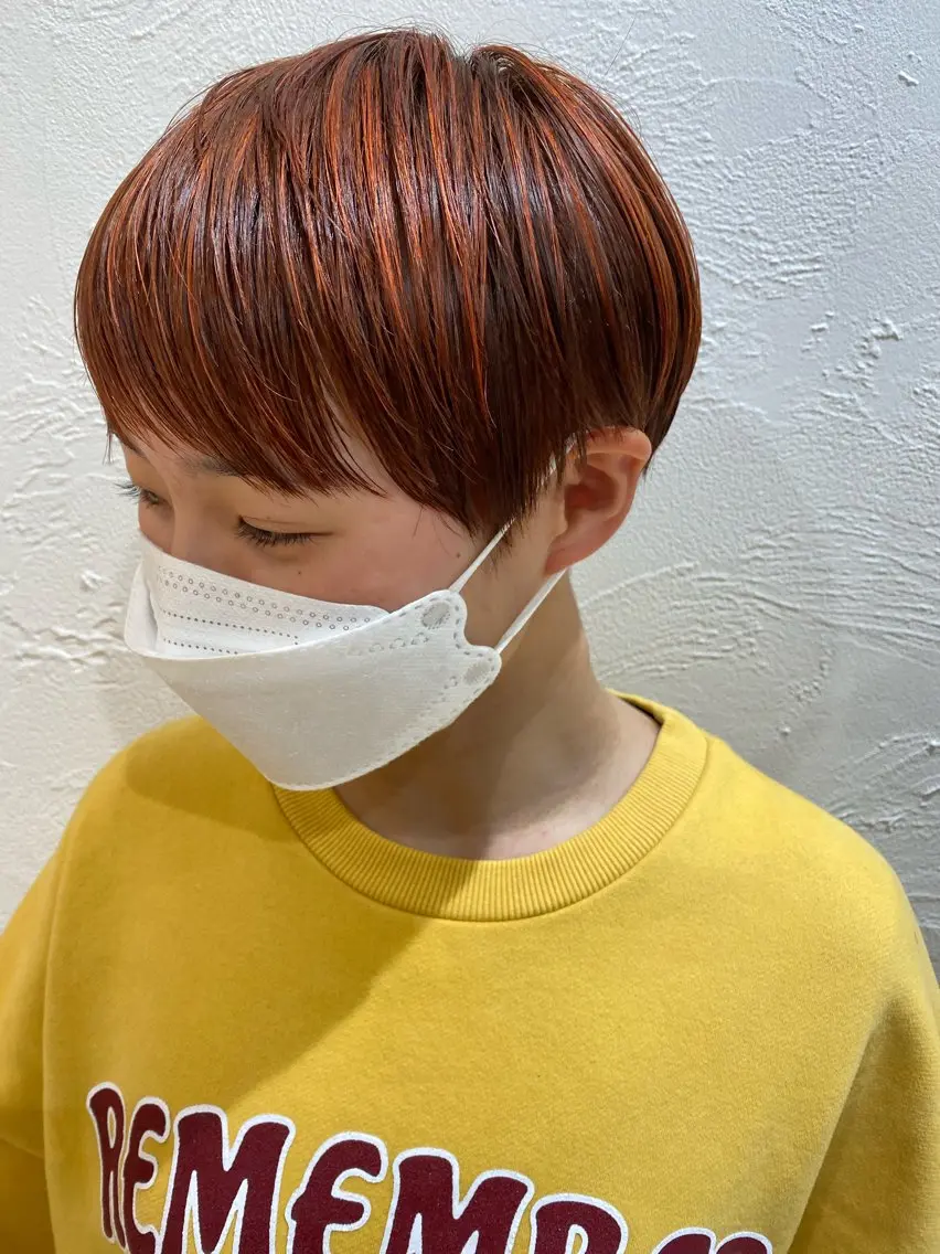ショート カラー カット ヘアカラー Ash 中岡ゆうたのヘアスタイル