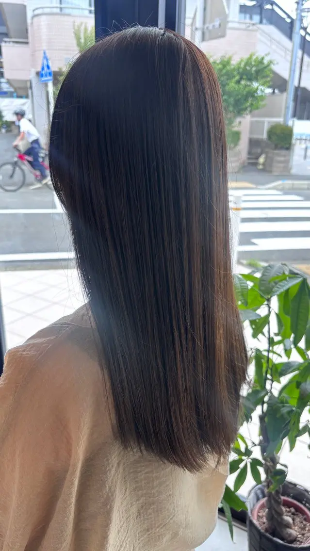 セミロング カラー ヘアカラー 海老名駅🫧トレンド カラー🫧橋本小雪のヘアスタイル