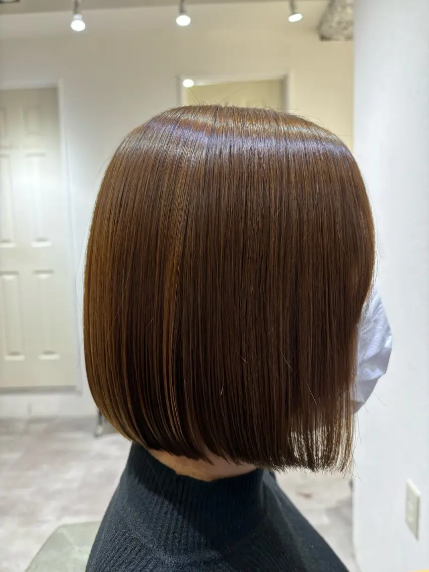 ショート ✨似合わせボブ✨ 縮毛矯正のヘアスタイル