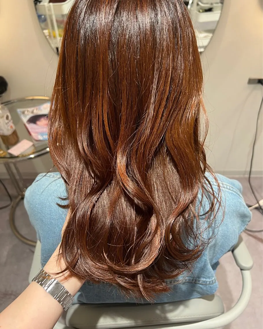 ミディアム カット トリートメント 美髪✨艶髪✨髪質改善 カラー特化🌙鈴屋和のヘアスタイル