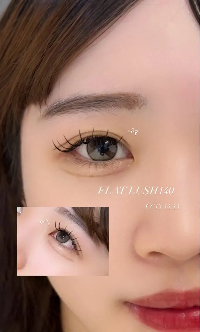 マツエク・マツパ 束感まつ毛 韓国風マツエク マツエク CreBiA🎀 ayaのマツエク・マツパデザイン