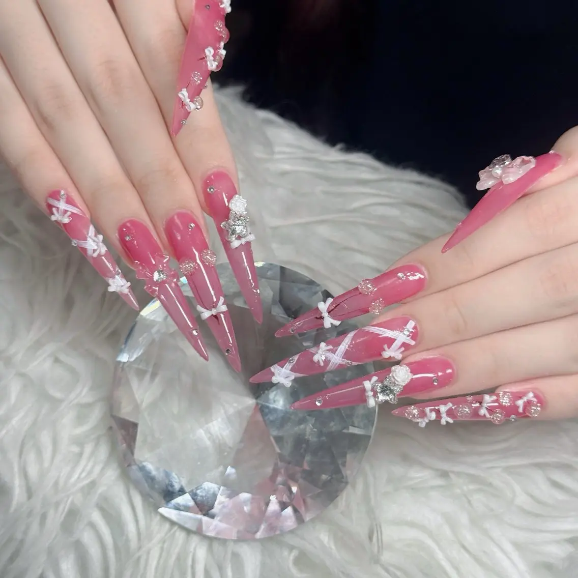 ネイル フットネイル フレンチネイル グラデーション 韓国ネイル ロングネイル ハンドネイル Hani Nail Salonのネイルデザイン
