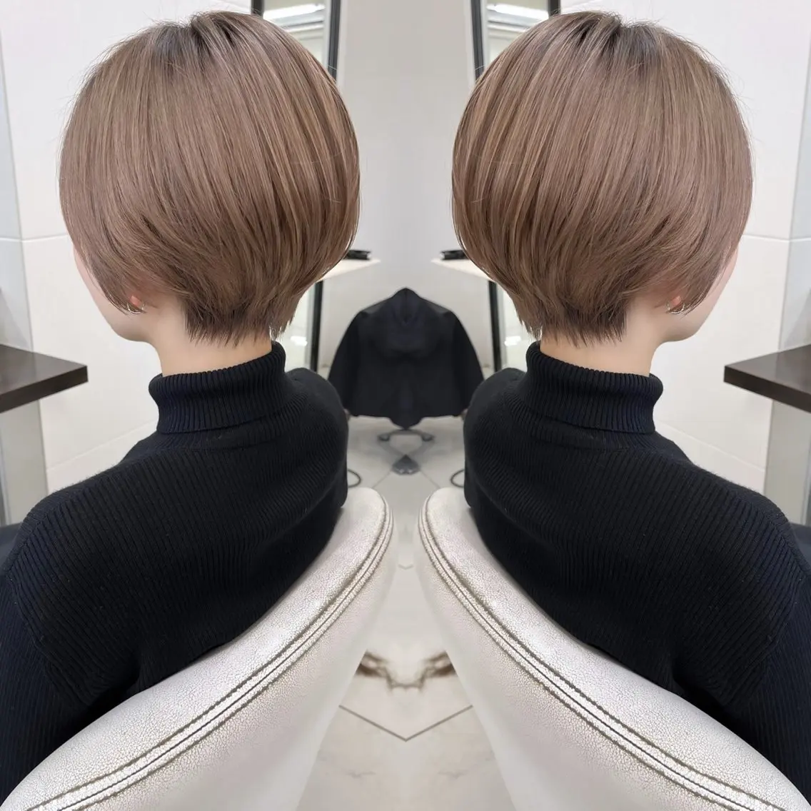 ショート カラー カット ヘアカラー トリートメント ハタケヤマヨシキ ／BOOTHのヘアスタイル