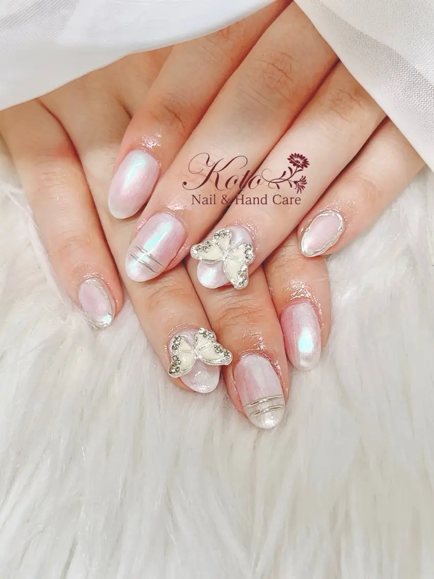 ネイル 長さ出し ジェルネイル 持ち込み ニュアンスネイル 赤色 ハンドネイル Nail Salon KOTOのネイルデザイン