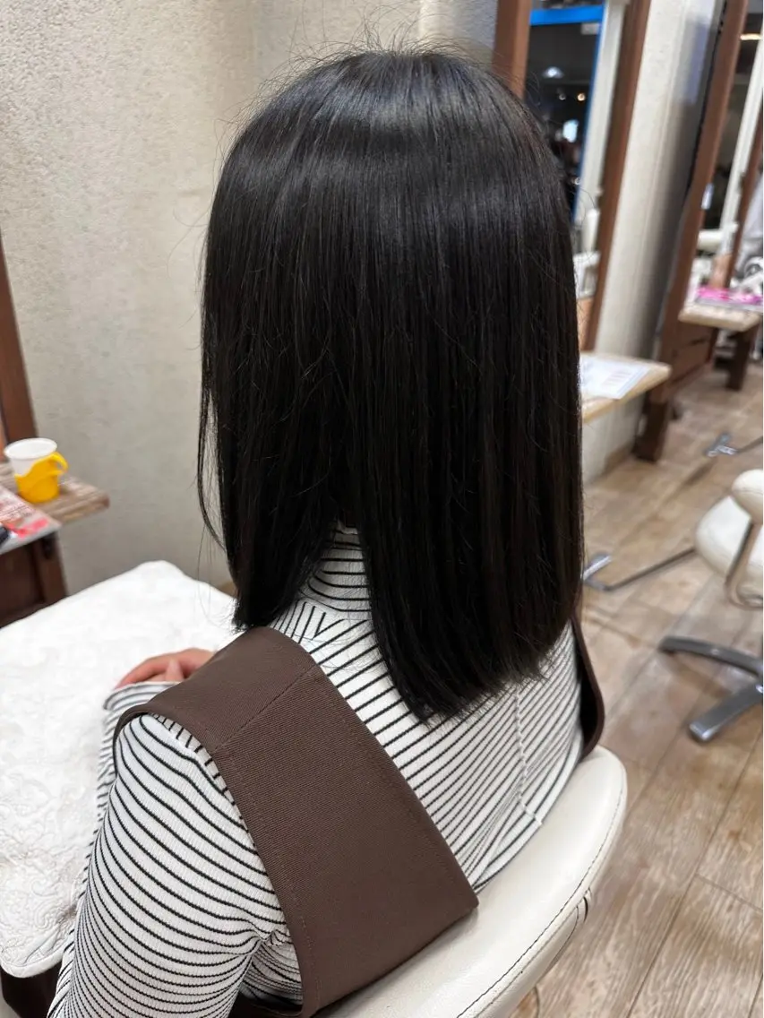 就活･実習向け暗髪カラー🌙の写真