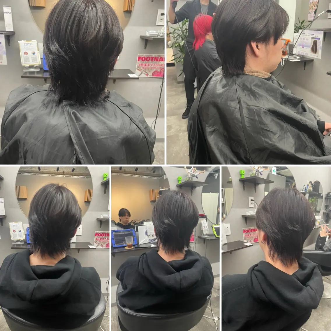 メンズ メンズウルフカット ウルフカット 🌹ミラクル美容師 🌹くっぽのヘアスタイル