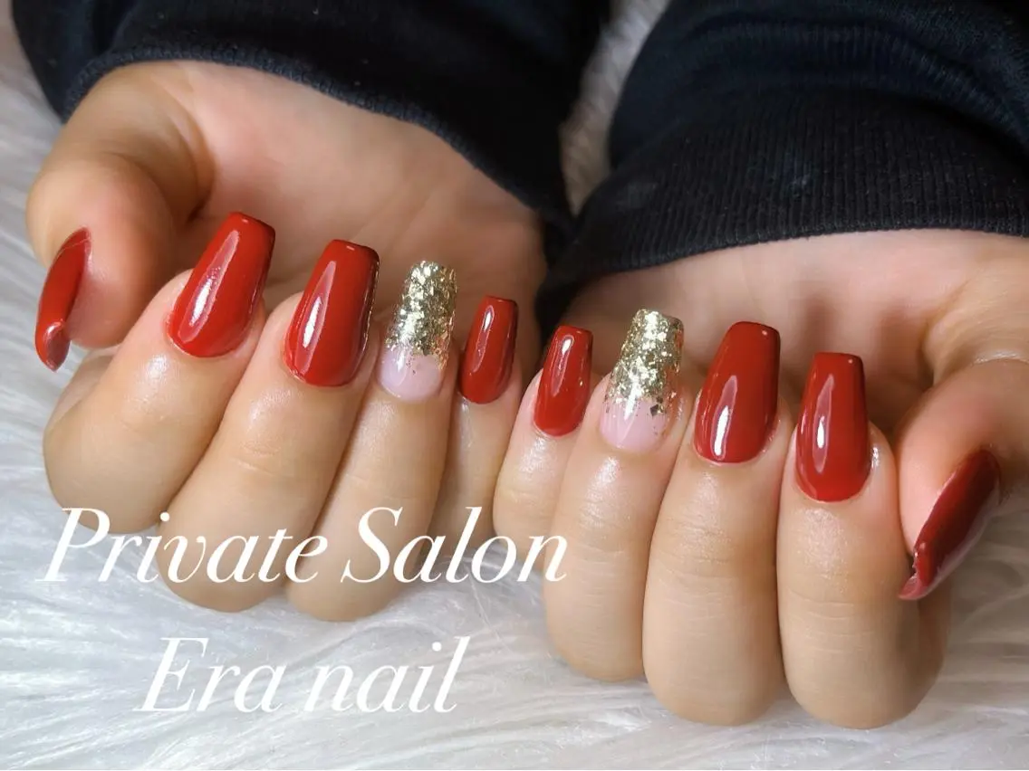 ネイル ラメ(グリッター) ラメグラデーション ワンカラーネイル スカルプネイル Era nailのネイルデザイン
