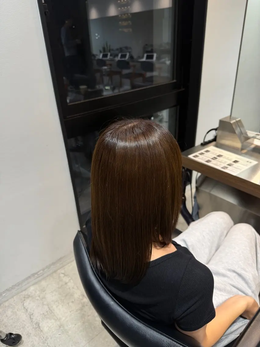ロング カラー 井上  輝香 elima 武蔵小杉のヘアスタイル
