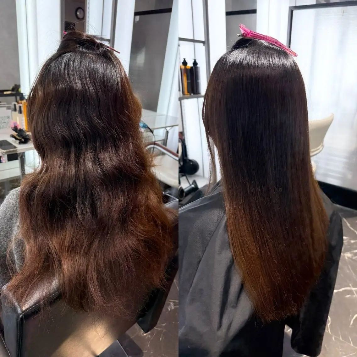 ロング 縮毛矯正 トリートメント 酸性ストレート 髪質改善大槻勇樹のヘアスタイル