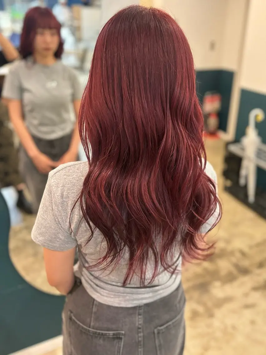 ロング カット ヘアカラー ☁️RIKA☁️ @ri2_____bのヘアスタイル