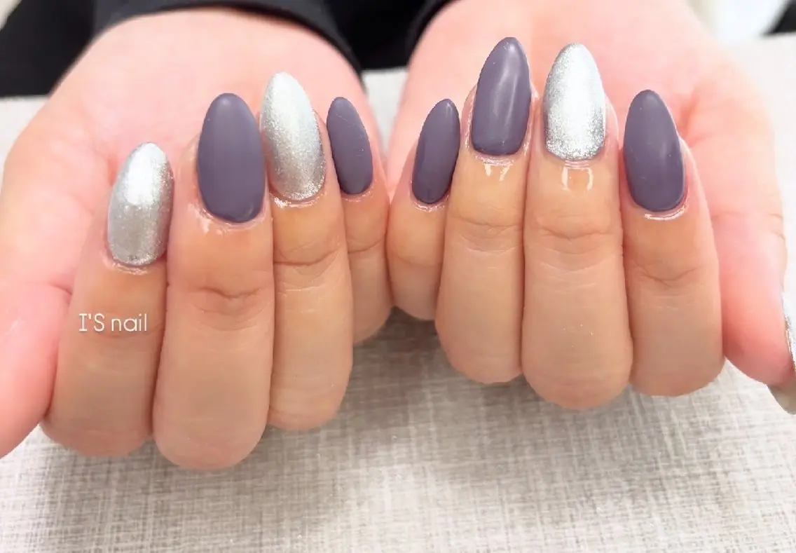 ネイル マットネイル ハンドネイル I'S nail 佐野のネイルデザイン