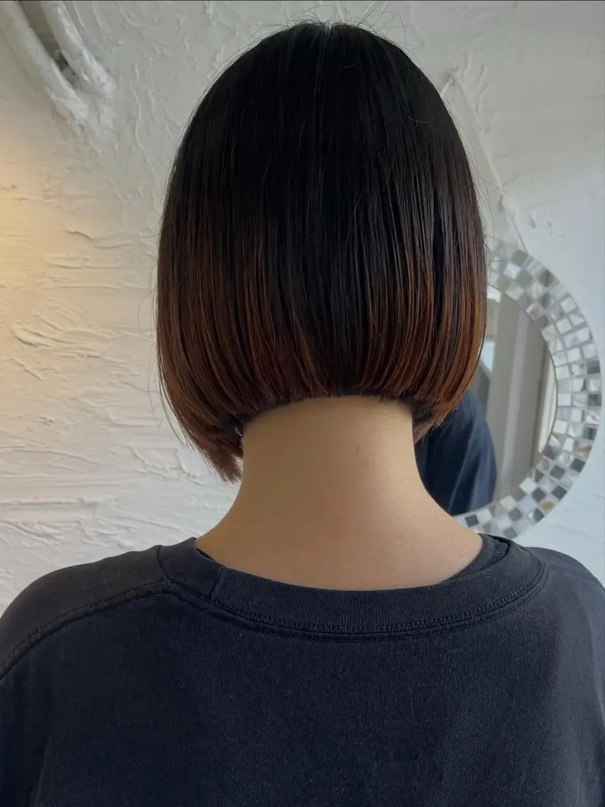 ショート カット ヘアカラー トリートメント 中村 桃子のヘアスタイル