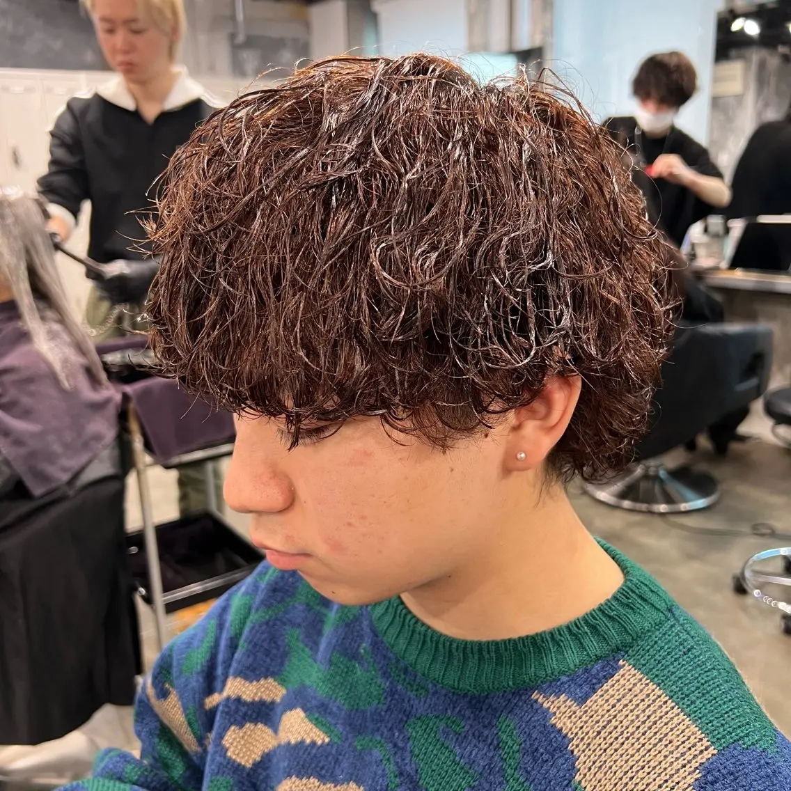 メンズ カット パーマ 🪽直毛男子の救世主 🪽フェザーパーマのヘアスタイル