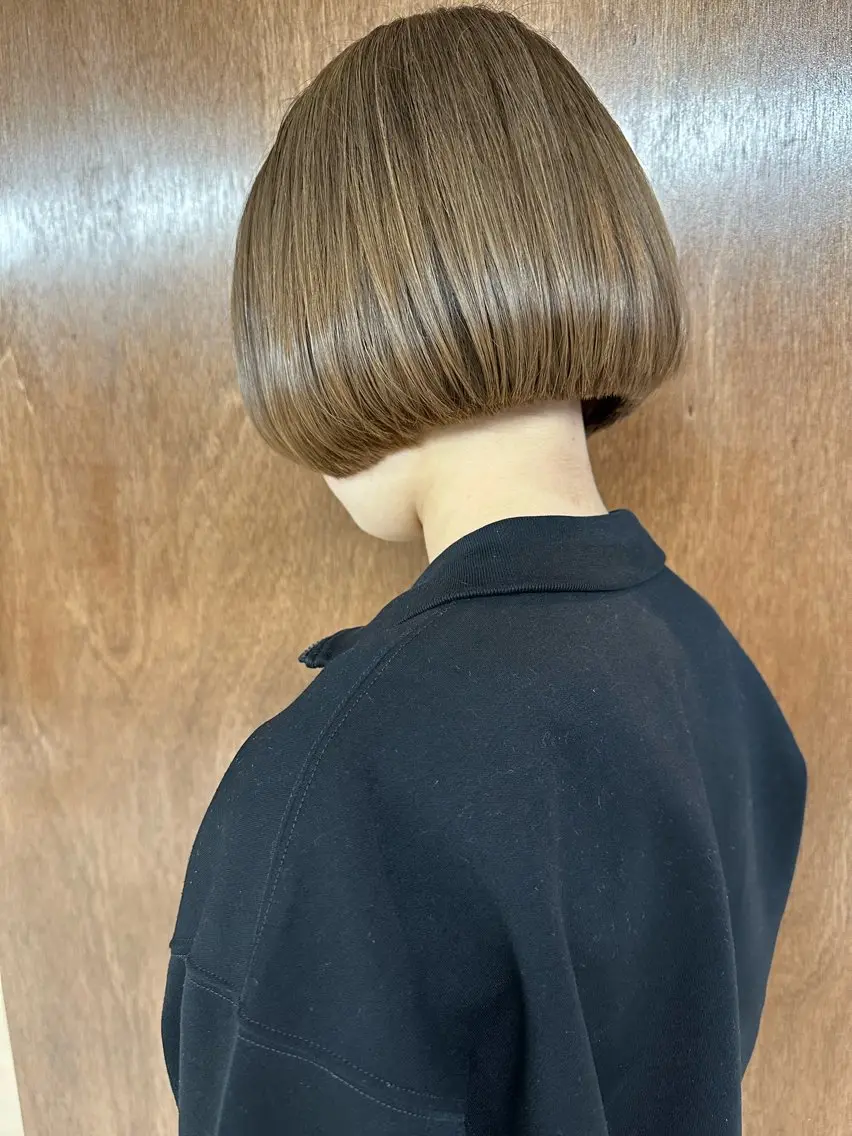 ショート ボブ ヘアカラー トリートメント 小澤大輔 YOLO hairのヘアスタイル