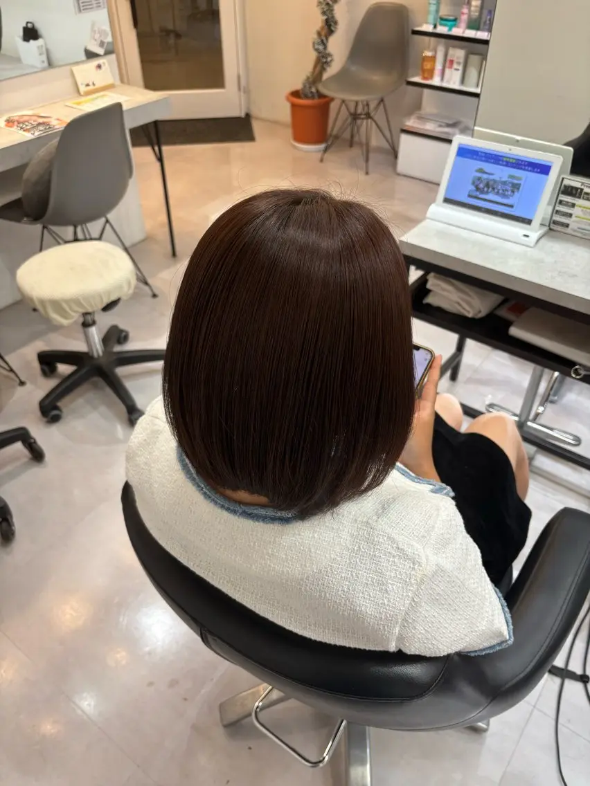ミディアム 🌙髪質改善カラー Momoka🦋のヘアスタイル