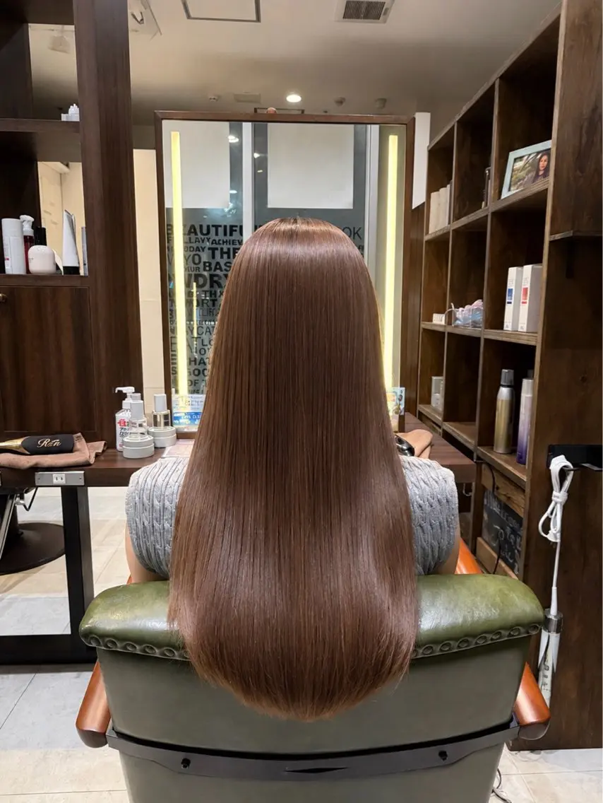ロング ヘアカラー カットカラーモデル /募集中🩵かれんのヘアスタイル