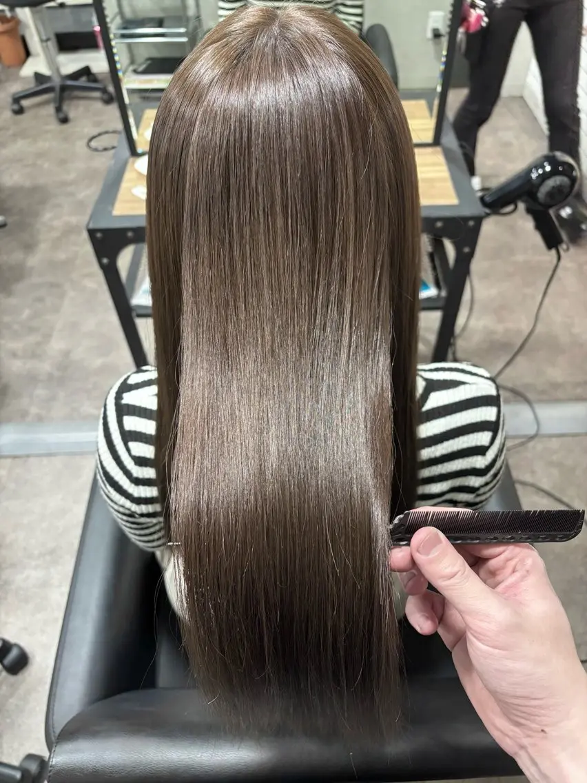 ロング カラー ヘアカラー 前田 亮晟のヘアスタイル