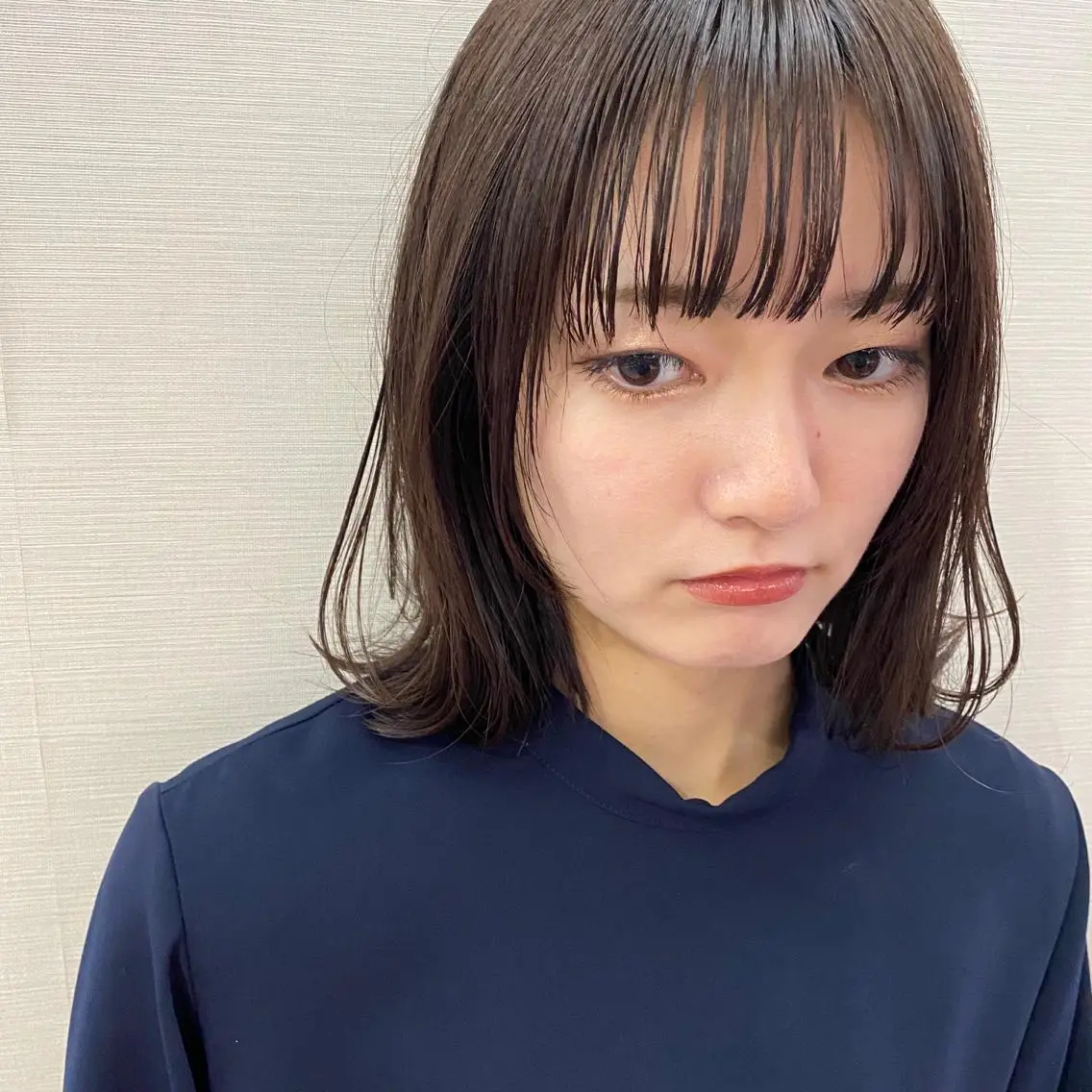 ミディアム カラー アッシュ アッシュグレー アッシュグレージュ 透明感カラー グレージュ パーマ/パーマ落とし 【Kouta】のヘアスタイル