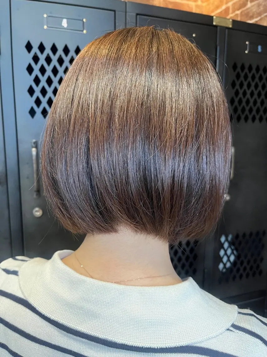 ミディアム カラー 久木原 ゆりのヘアスタイル