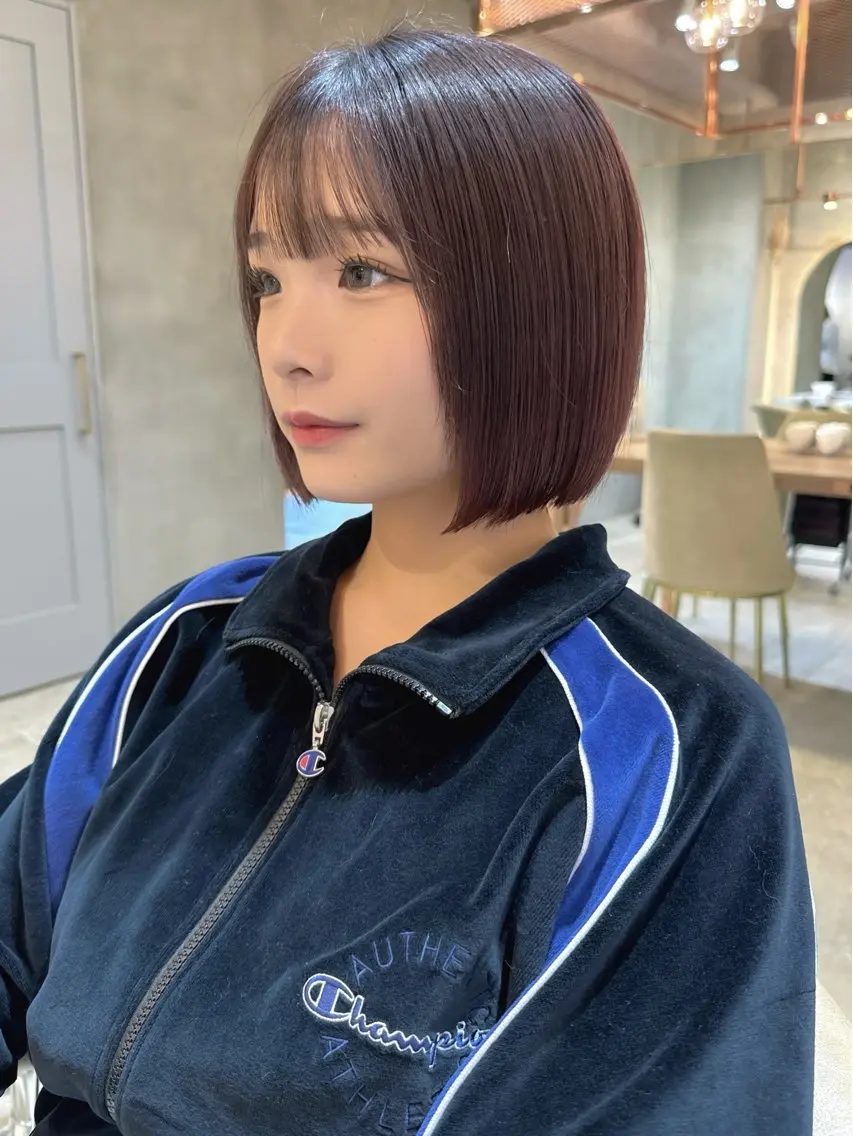 ショート カット 縮毛矯正 トリートメント 🌹ボブ/髪質改善 韓国ヘア🌹澤口龍成のヘアスタイル