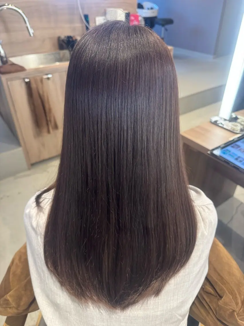 セミロング トリートメント ヘアカラー トリートメント 艶カラー🫧ྀི/ 髪質改善/senaのヘアスタイル