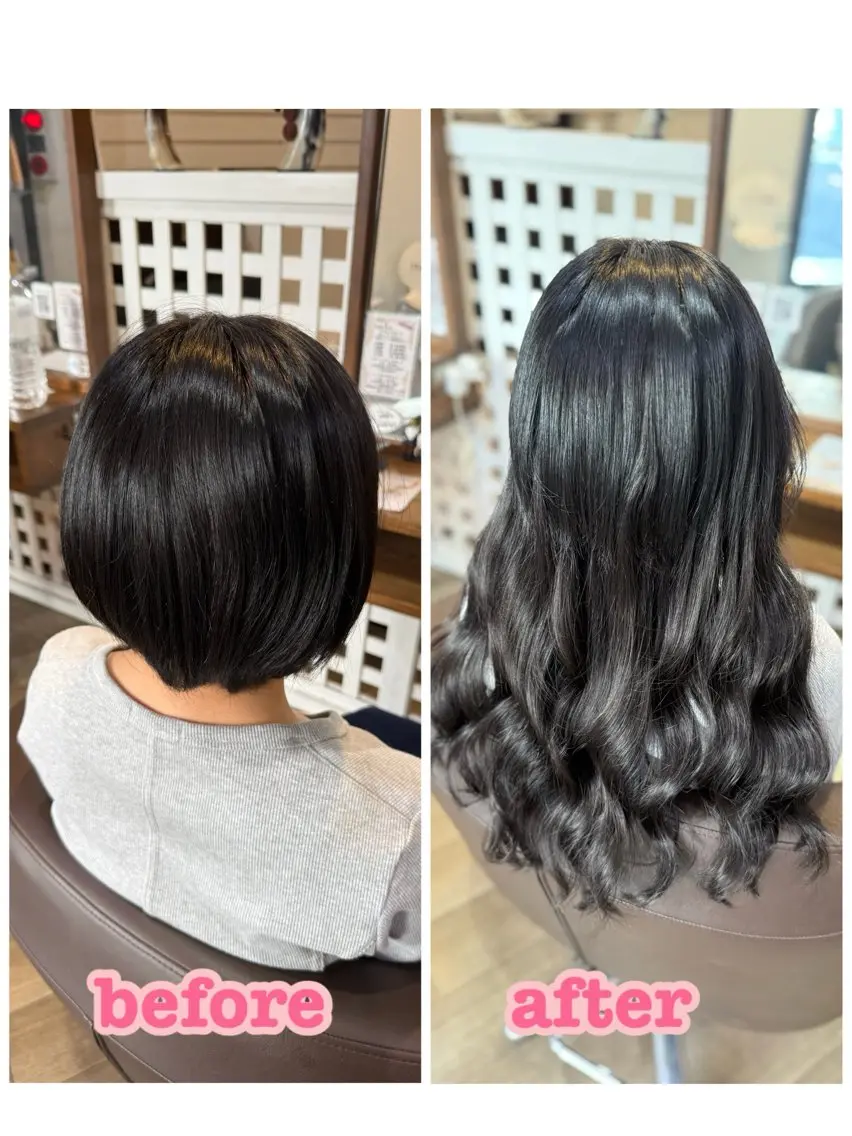 ロング エクステ 武原 虹音のヘアスタイル